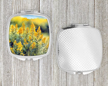 Load image into Gallery viewer, Nebraska Goldenrod in Watercolor Compact Mirror