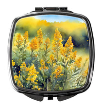 Load image into Gallery viewer, Nebraska Goldenrod in Watercolor Compact Mirror
