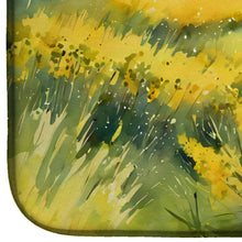 Load image into Gallery viewer, Nebraska Goldenrod in Watercolor Dish Drying Mat