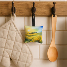 Load image into Gallery viewer, Nebraska Goldenrod in Watercolor Hanging Square Fabric Ornament 3.5 × 3.5