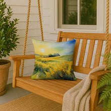 Load image into Gallery viewer, Nebraska Goldenrod in Watercolor Throw Pillow