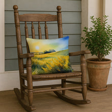 Load image into Gallery viewer, Nebraska Goldenrod in Watercolor Throw Pillow