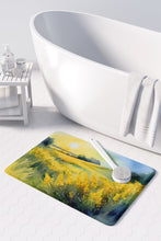 Load image into Gallery viewer, Nebraska Goldenrod in Watercolor Memory Foam Kitchen Mat