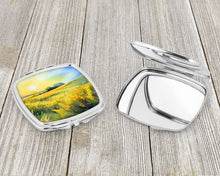 Load image into Gallery viewer, Nebraska Goldenrod in Watercolor Compact Mirror