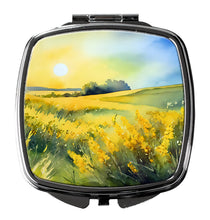 Load image into Gallery viewer, Nebraska Goldenrod in Watercolor Compact Mirror
