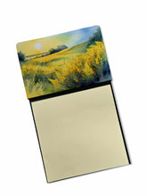 Load image into Gallery viewer, Nebraska Goldenrod in Watercolor Sticky Note Holder- Refiilable Desk Accessory Note Pad