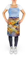 Load image into Gallery viewer, Nevada Sagebrush in Watercolor Apron – Artist-Designed Kitchen, BBQ &amp; Craft Apron