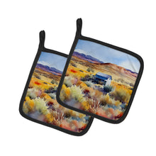 Load image into Gallery viewer, Nevada Sagebrush in Watercolor Pair of Pot Holders