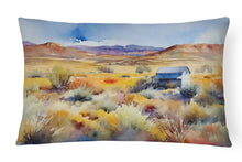 Load image into Gallery viewer, Nevada Sagebrush in Watercolor Fabric Decorative Pillow