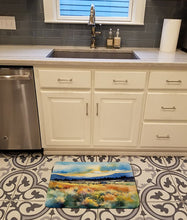 Load image into Gallery viewer, Nevada Sagebrush in Watercolor Memory Foam Kitchen Mat