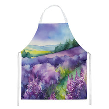 Load image into Gallery viewer, New Hampshire Purple Lilac in Watercolor Apron – Artist-Designed Kitchen, BBQ &amp; Craft Apron