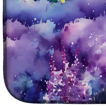 Load image into Gallery viewer, New Hampshire Purple Lilac in Watercolor Dish Drying Mat