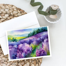 Load image into Gallery viewer, New Hampshire Purple Lilac in Watercolor Greeting Cards -  Blank Note Cards – 8-Pack of Artist-Designed Cards with Envelopes