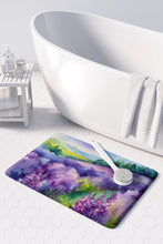 Load image into Gallery viewer, New Hampshire Purple Lilac in Watercolor Memory Foam Kitchen Mat