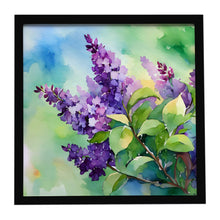 Load image into Gallery viewer, New Hampshire Purple Lilac in Watercolor Framed Metal Print