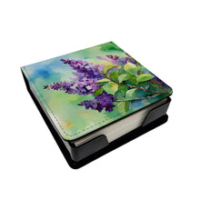 Load image into Gallery viewer, New Hampshire Purple Lilac in Watercolor PU Leather Note Paper Holder