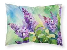 Load image into Gallery viewer, New Hampshire Purple Lilac in Watercolor Fabric Standard Pillowcase – Artistic Decorative Front, White Back
