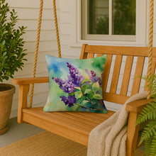 Load image into Gallery viewer, New Hampshire Purple Lilac in Watercolor Throw Pillow
