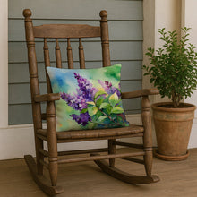 Load image into Gallery viewer, New Hampshire Purple Lilac in Watercolor Throw Pillow
