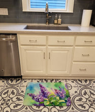 Load image into Gallery viewer, New Hampshire Purple Lilac in Watercolor Memory Foam Kitchen Mat