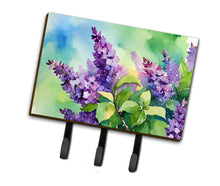 Load image into Gallery viewer, New Hampshire Purple Lilac in Watercolor Leash or Key Holder