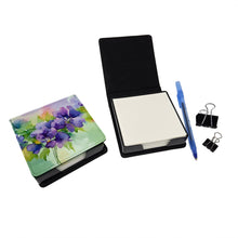 Load image into Gallery viewer, New Jersey Violet in Watercolor PU Leather Note Paper Holder