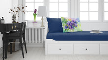 Load image into Gallery viewer, New Jersey Violet in Watercolor Fabric Standard Pillowcase – Artistic Decorative Front, White Back