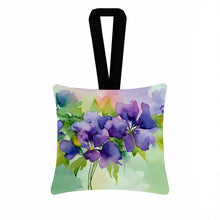 Load image into Gallery viewer, New Jersey Violet in Watercolor Hanging Square Fabric Ornament 3.5 × 3.5