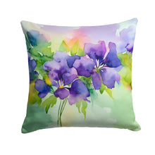 Load image into Gallery viewer, New Jersey Violet in Watercolor Throw Pillow
