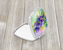 Load image into Gallery viewer, New Jersey Violet in Watercolor Compact Mirror