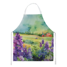 Load image into Gallery viewer, New Jersey Violet in Watercolor Apron – Artist-Designed Kitchen, BBQ &amp; Craft Apron