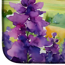 Load image into Gallery viewer, New Jersey Violet in Watercolor Dish Drying Mat