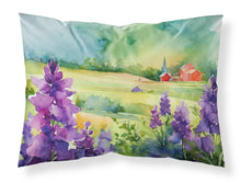 Load image into Gallery viewer, New Jersey Violet in Watercolor Fabric Standard Pillowcase – Artistic Decorative Front, White Back
