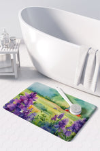 Load image into Gallery viewer, New Jersey Violet in Watercolor Memory Foam Kitchen Mat