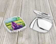Load image into Gallery viewer, New Jersey Violet in Watercolor Compact Mirror