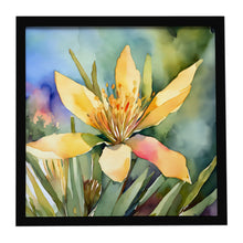 Load image into Gallery viewer, New Mexico Yucca Flower in Watercolor Framed Metal Print