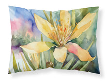 Load image into Gallery viewer, New Mexico Yucca Flower in Watercolor Fabric Standard Pillowcase – Artistic Decorative Front, White Back