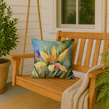 Load image into Gallery viewer, New Mexico Yucca Flower in Watercolor Throw Pillow