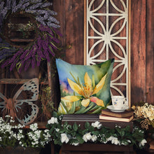 Load image into Gallery viewer, New Mexico Yucca Flower in Watercolor Throw Pillow