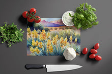 Load image into Gallery viewer, New Mexico Yucca Flower in Watercolor Glass Cutting Boards – Durable, Decorative Kitchen Art Large