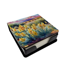 Load image into Gallery viewer, New Mexico Yucca Flower in Watercolor PU Leather Note Paper Holder