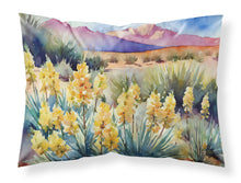 Load image into Gallery viewer, New Mexico Yucca Flower in Watercolor Fabric Standard Pillowcase – Artistic Decorative Front, White Back