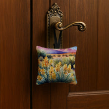 Load image into Gallery viewer, New Mexico Yucca Flower in Watercolor Hanging Square Fabric Ornament 3.5 × 3.5