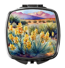 Load image into Gallery viewer, New Mexico Yucca Flower in Watercolor Compact Mirror