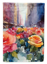 Load image into Gallery viewer, New York Roses in Watercolor House Flag