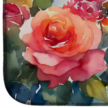 Load image into Gallery viewer, New York Roses in Watercolor Dish Drying Mat