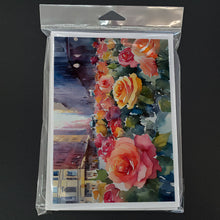 Load image into Gallery viewer, New York Roses in Watercolor Greeting Cards -  Blank Note Cards – 8-Pack of Artist-Designed Cards with Envelopes