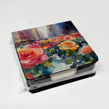 Load image into Gallery viewer, New York Roses in Watercolor PU Leather Note Paper Holder