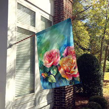 Load image into Gallery viewer, New York Roses in Watercolor House Flag