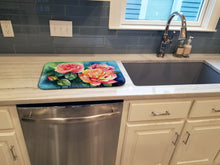 Load image into Gallery viewer, New York Roses in Watercolor Dish Drying Mat